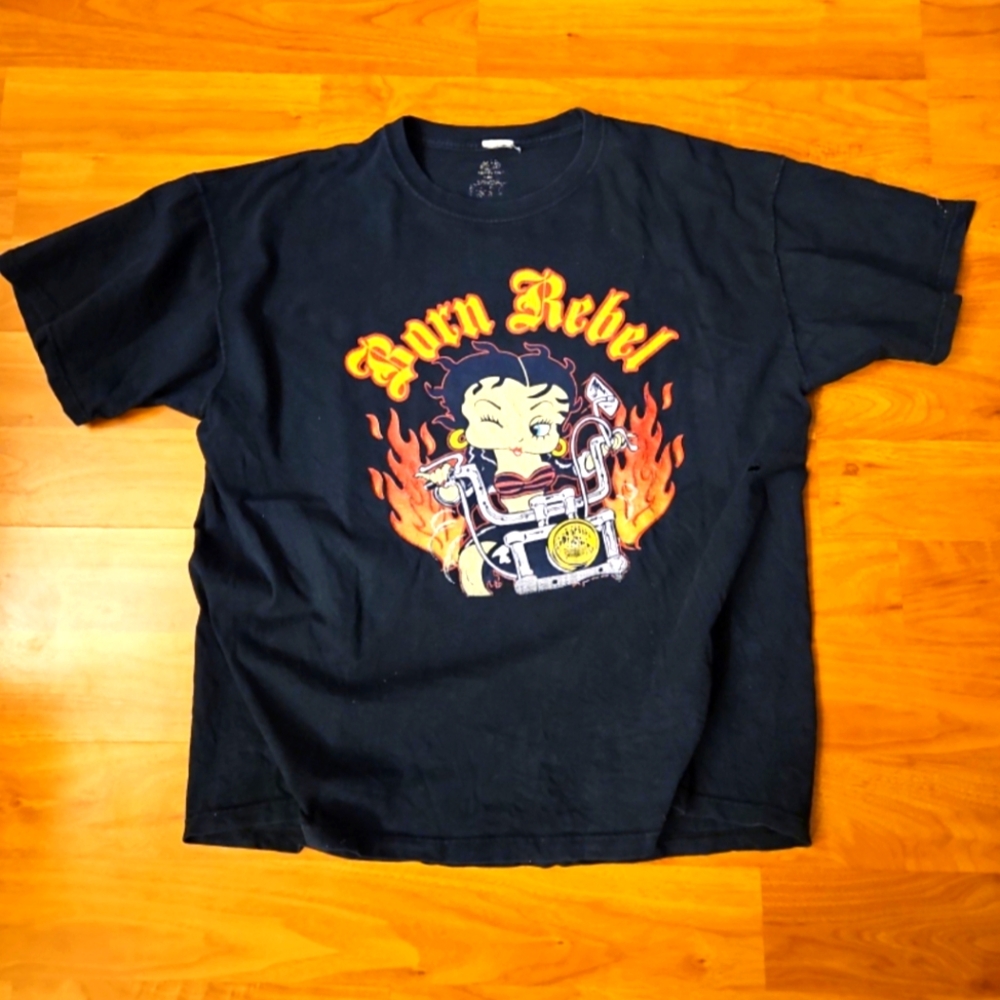 Vintage Betty Boop "Born Rebel" Tshirt
